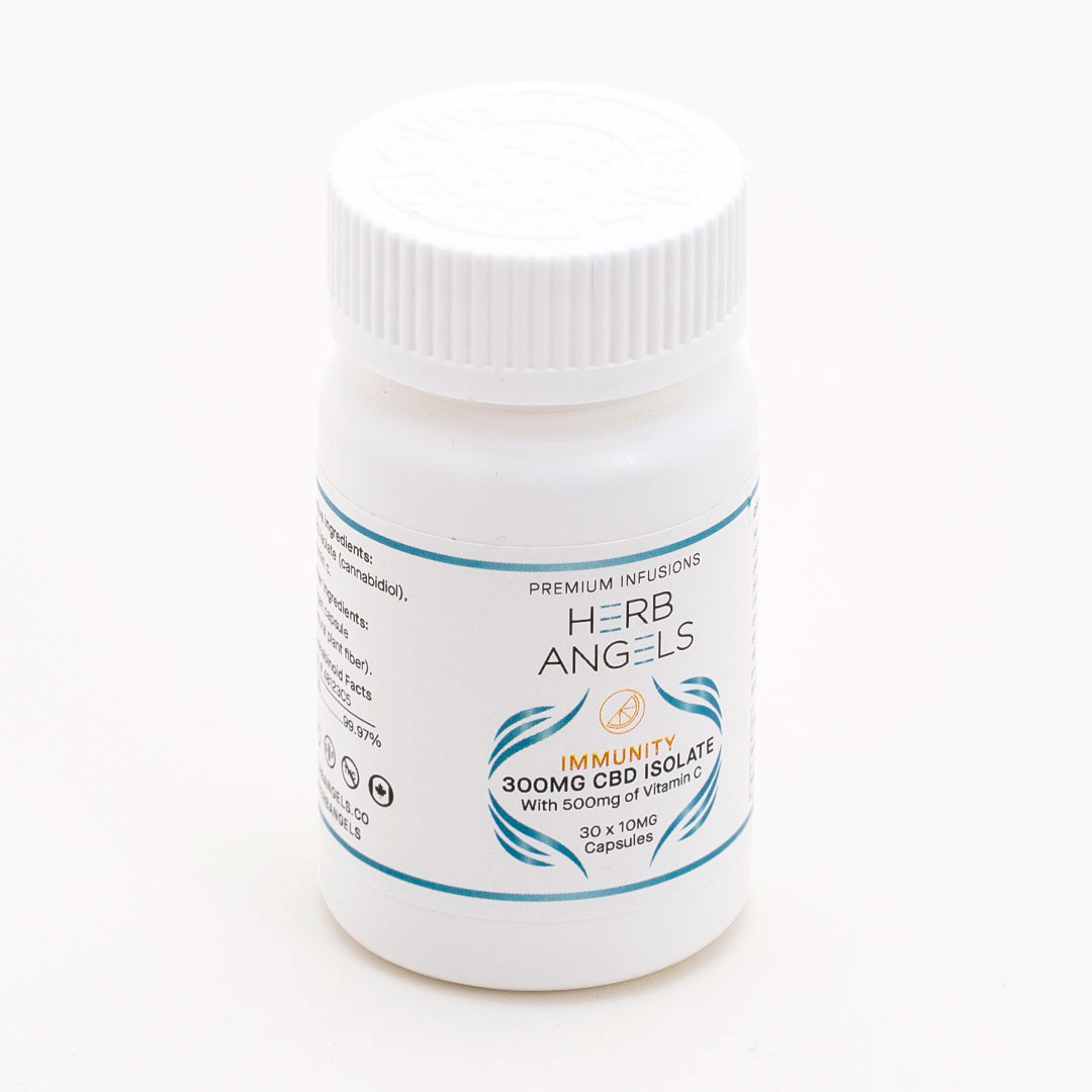 CBD Immunity Capsules | CBD Isolate + Vitamin C